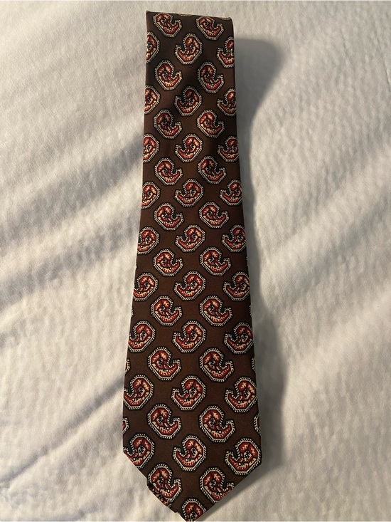Ralph Lauren Other - Polo Ralph Lauren Brown Tie with Red Paisley Motif